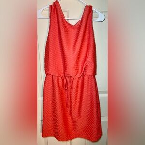 En Focus Studio Summer Spring Orange Coral Sleeveless Dress‎ 14